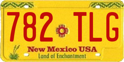 NM license plate 782TLG