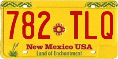 NM license plate 782TLQ