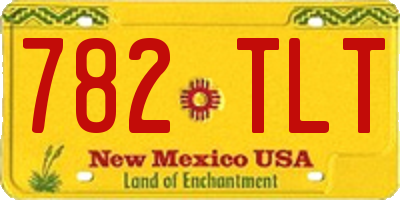 NM license plate 782TLT