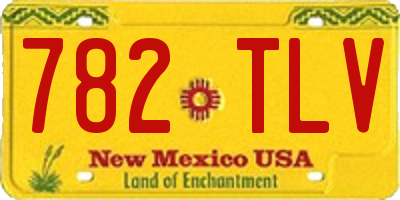 NM license plate 782TLV