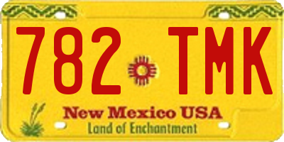 NM license plate 782TMK