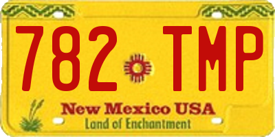 NM license plate 782TMP