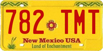 NM license plate 782TMT