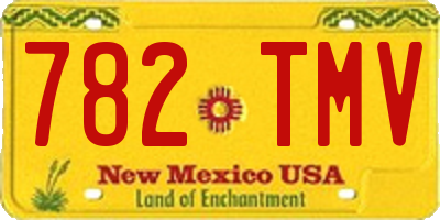NM license plate 782TMV