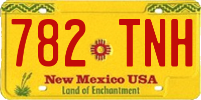 NM license plate 782TNH