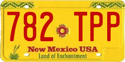 NM license plate 782TPP
