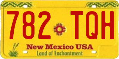 NM license plate 782TQH