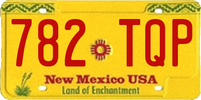 NM license plate 782TQP