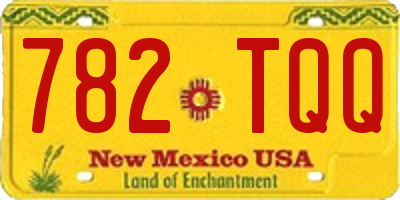 NM license plate 782TQQ