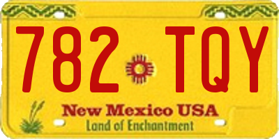 NM license plate 782TQY