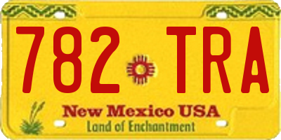 NM license plate 782TRA