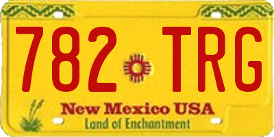 NM license plate 782TRG