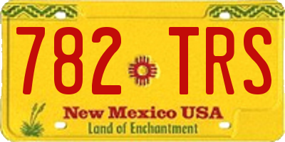 NM license plate 782TRS