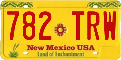 NM license plate 782TRW
