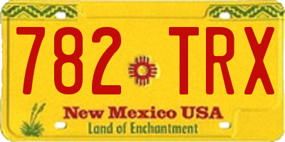 NM license plate 782TRX
