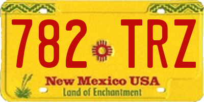 NM license plate 782TRZ