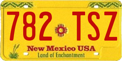 NM license plate 782TSZ