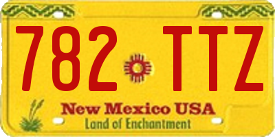 NM license plate 782TTZ