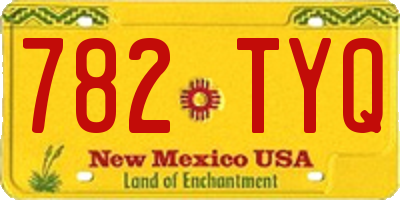 NM license plate 782TYQ