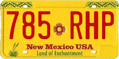 NM license plate 785RHP