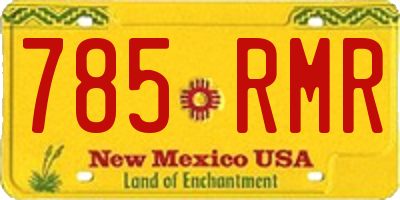 NM license plate 785RMR