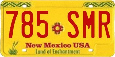 NM license plate 785SMR