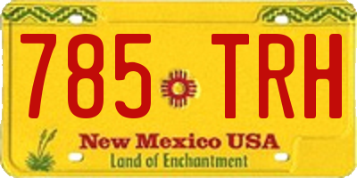 NM license plate 785TRH