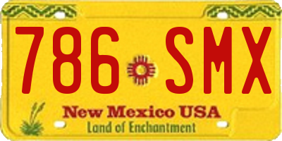 NM license plate 786SMX
