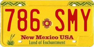 NM license plate 786SMY