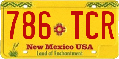 NM license plate 786TCR