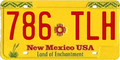 NM license plate 786TLH