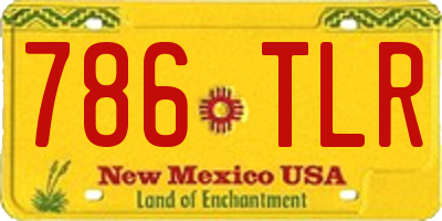 NM license plate 786TLR