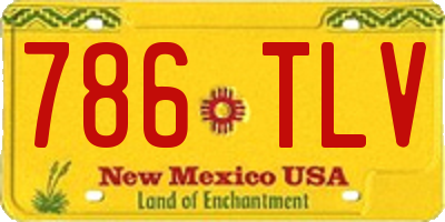 NM license plate 786TLV