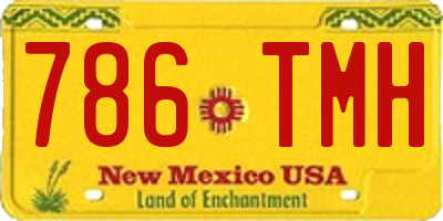 NM license plate 786TMH