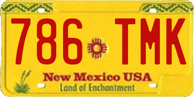 NM license plate 786TMK