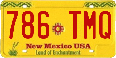 NM license plate 786TMQ