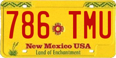 NM license plate 786TMU