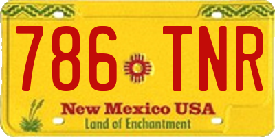 NM license plate 786TNR