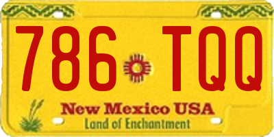 NM license plate 786TQQ