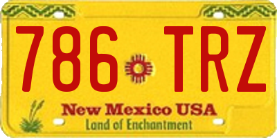 NM license plate 786TRZ