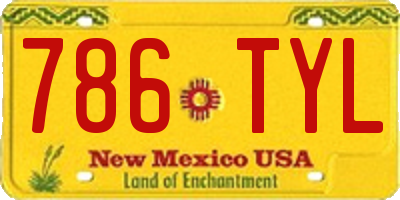 NM license plate 786TYL