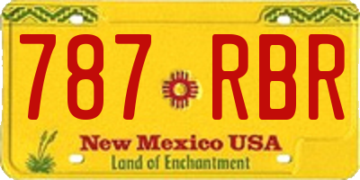 NM license plate 787RBR