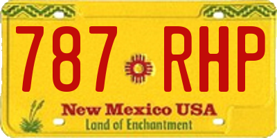 NM license plate 787RHP