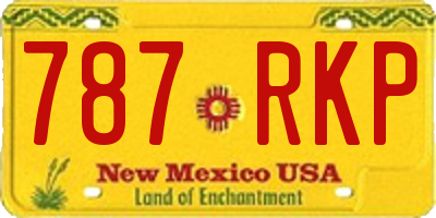 NM license plate 787RKP