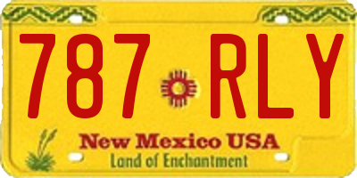 NM license plate 787RLY