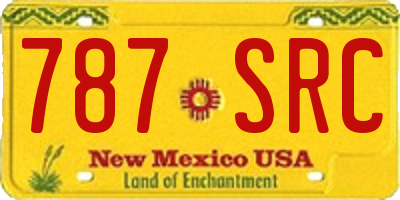 NM license plate 787SRC