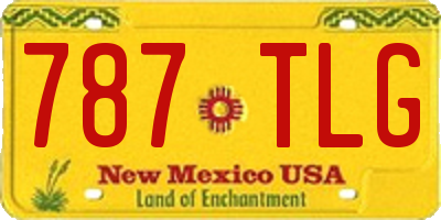 NM license plate 787TLG