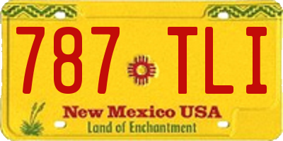 NM license plate 787TLI