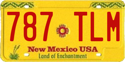 NM license plate 787TLM
