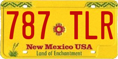 NM license plate 787TLR
